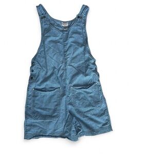 Vintage Bentley Blue Checkered Women's Overalls